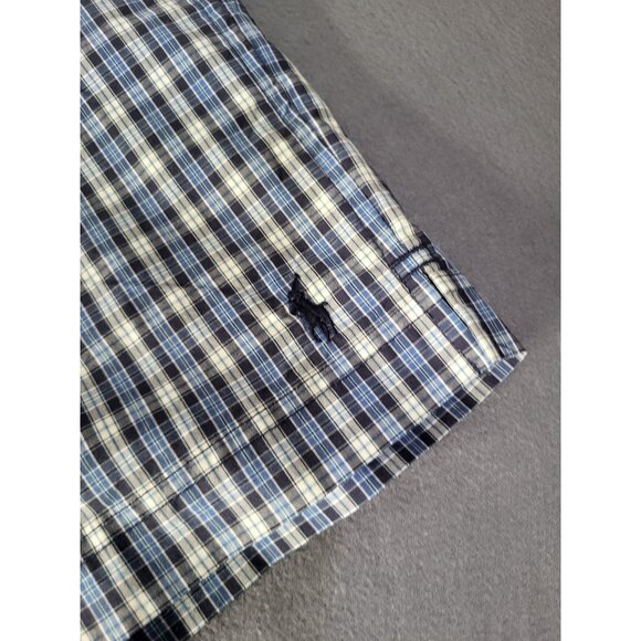 POLO SPORT Ralph Lauren Mens SZ M Swimsuit Trunks Shorts Mesh Liner Plaid Preppy - Picture 3 of 11
